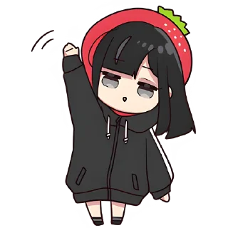 👋 emoji Юрудура-тян 3 @Nyasticks Telegram sticker 1 of 41