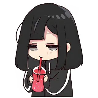 🍹 emoji Юрудура-тян 3 @Nyasticks Telegram sticker 8 of 41