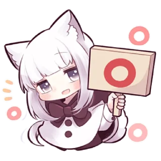 👌 emoji Девочка волчица @nyasticks Telegram sticker 9 of 41