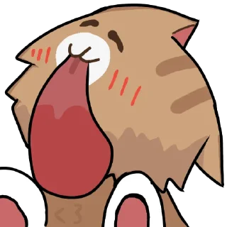 😋 emoji Кривые коты от @anderkf Telegram sticker 18 of 28