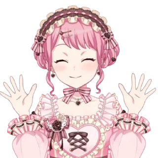 🎀 emoji девушки аниме bang dream girls band party Telegram sticker 8 of 120