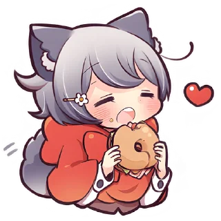 Sticker from Маленькая волчица @Nyasticks