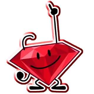 ☝️ emoji Фаворитка Руби Telegram sticker 16 of 67