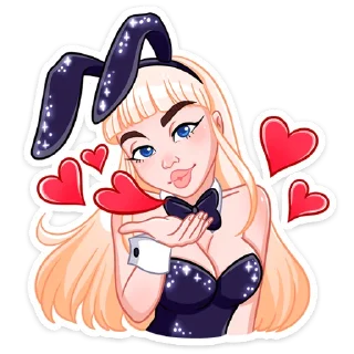 😘 emoji Каталина Блэк (@TgSticker) Telegram sticker 7 of 48