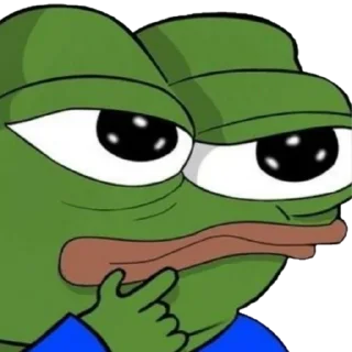 🤨 emoji pepe и peepo  - для важных переговоров (почему рот Telegram sticker 17 of 26