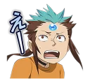 😧 emoji D.Gray-man HALLOW Telegram sticker 24 of 40