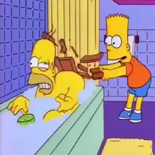 Sticker from The Simpsons