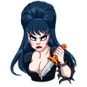 😡 emoji Ms. Elvira Telegram sticker 22 of 30
