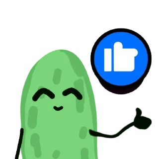 👍 emoji Суси огурцы Telegram sticker 15 of 23