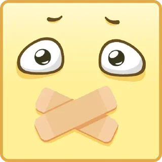 🤐 emoji Квадратные Смайлы Telegram sticker 18 of 26