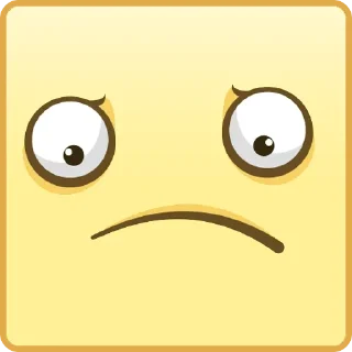 😕 emoji Квадратные Смайлы Telegram sticker 9 of 26