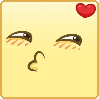 😘 emoji Квадратные Смайлы Telegram sticker 7 of 26