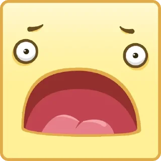😧 emoji Квадратные Смайлы Telegram sticker 16 of 26