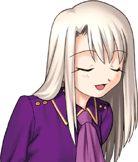 😄 emoji Fate/stay night — Illyasviel von Einzbern Telegram sticker 13 of 73