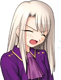😖 emoji Fate/stay night — Illyasviel von Einzbern Telegram sticker 11 of 73
