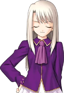 😏 emoji Fate/stay night — Illyasviel von Einzbern Telegram sticker 21 of 73