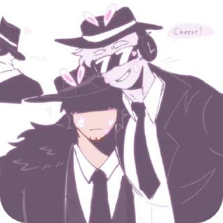🎩 emoji ძ᥆ᥙᑲᥣᥱ𝖿ᥱძ᥆rᥲ~💛🤍 Telegram sticker 22 of 50