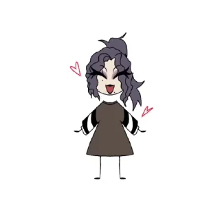 🌟 emoji Дурачки @MirisVillsonArt Telegram sticker 11 of 25