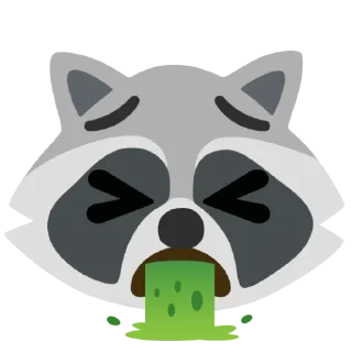 🌟 emoji Raccoon Telegram sticker 18 of 28