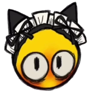 😼 emoji Жёлтые Ёбла 3 @stickers_teleg_telegramstickeri Telegram sticker 9 of 36