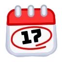 🗓 emoji Calendar Telegram sticker 17 of 54