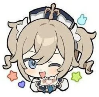 🤍 emoji барбара @itsgensharts Telegram sticker 12 of 25
