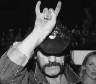 🤟 emoji Lemmy Kilmister/ motorhead Telegram sticker 12 of 31