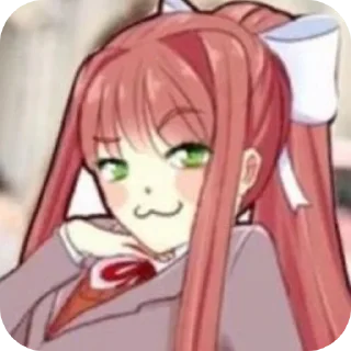 😏 emoji DDLCSHIT2😨 By @MixaCute 🥰 Telegram sticker 24 of 69