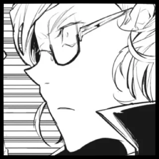 🤭 emoji Nathaniel Hawthorne @DazaiStickers Telegram sticker 20 of 60