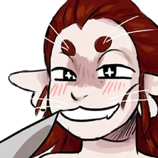 🔪 emoji Arirals Telegram sticker 6 of 59