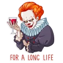 🍷 emoji Pennywise Telegram sticker 13 of 25