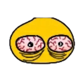 😪 emoji жёлтые ебала пнг @stolen_meme_s Telegram sticker 21 of 45
