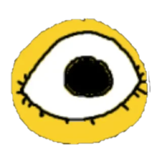 👁 emoji жёлтые ебала пнг @stolen_meme_s Telegram sticker 12 of 45