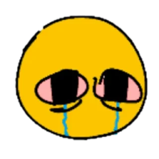 😭 emoji жёлтые ебала пнг @stolen_meme_s Telegram sticker 6 of 45