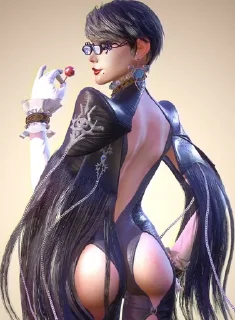 🍑 emoji Bayonetta stiker pack Telegram sticker 5 of 12