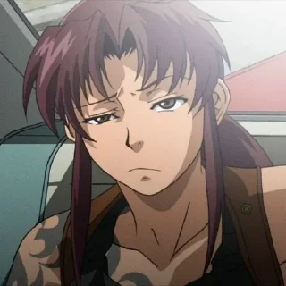 🤨 emoji Black Lagoon @ikkiggai Telegram sticker 8 of 120
