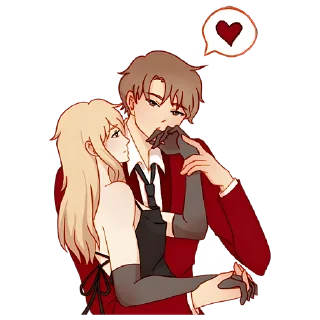😘 emoji Любовь в воздухе 4 @Nyasticks Telegram sticker 4 of 25