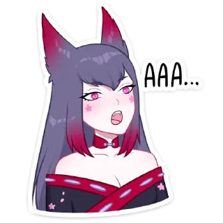 😮 emoji Тёмная Мари (@TgSticker) Telegram sticker 13 of 48