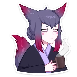 ☕ emoji Тёмная Мари (@TgSticker) Telegram sticker 17 of 48