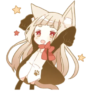 🥳 emoji Некомими–тян @nyasticks Telegram sticker 6 of 41