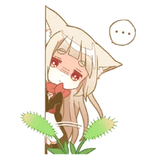 😑 emoji Некомими–тян @nyasticks Telegram sticker 15 of 41
