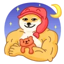 😴 emoji Doge Telegram sticker 21 of 35