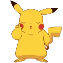 🤨 emoji Animated Pikachu @TVstickers Telegram sticker 6 of 10