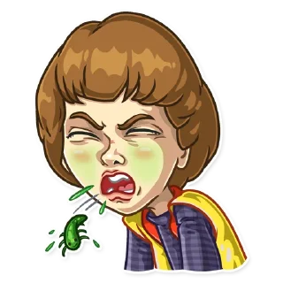 🤮 emoji Stranger Things Telegram sticker 15 of 25