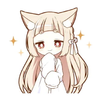 😏 emoji Милашка - @Tg_stickersu Telegram sticker 17 of 40
