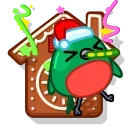 🥳 emoji Robin Telegram sticker 12 of 27