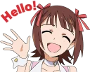 😌 emoji THE IDOLM@STER & CINDERELLA GIRLS :: @line_stickers Telegram sticker 1 of 104