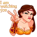 👀 emoji Warrior Queen Telegram sticker 10 of 35