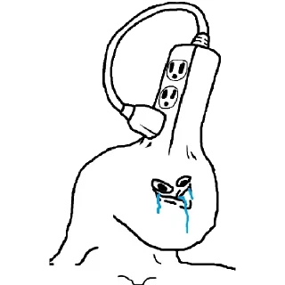 🌀 emoji Stupid Wojak Telegram sticker 12 of 34