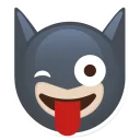 😜 emoji Batman @StikeryTG Telegram sticker 14 of 20